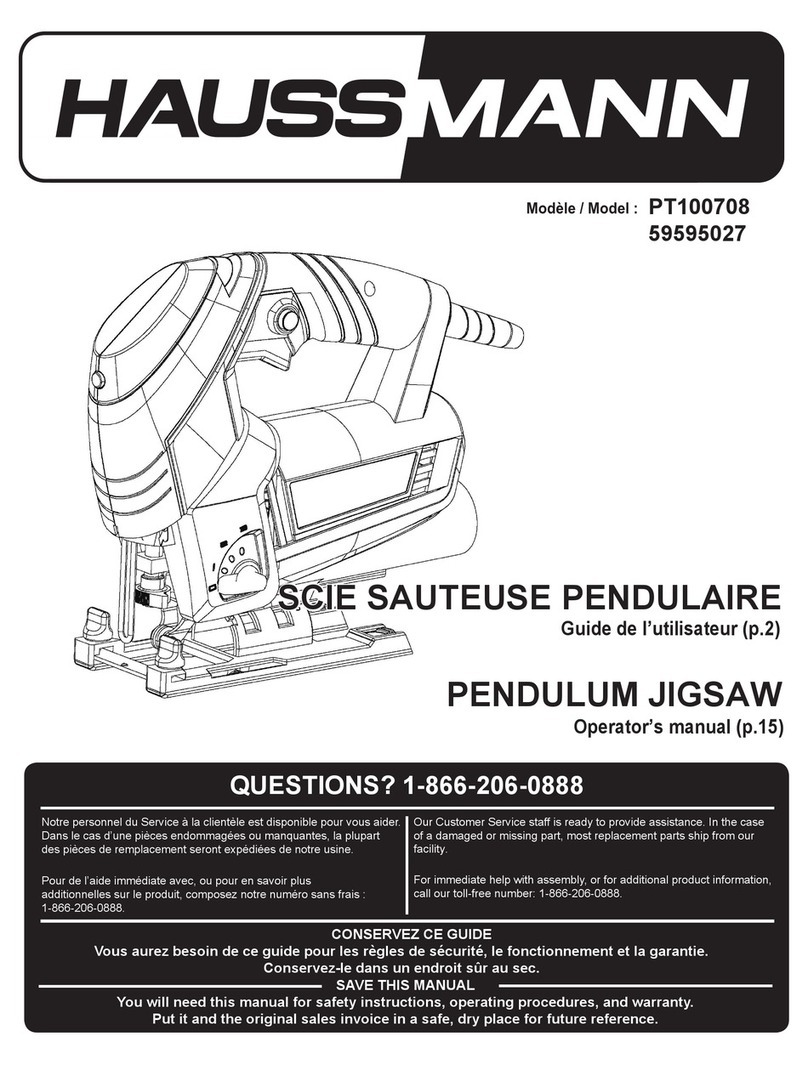 Haussmann PT100708 User manual