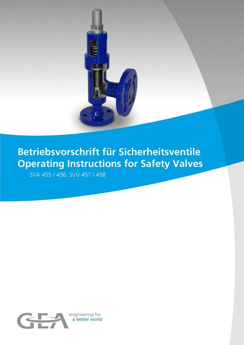 GEA SVA 455 Series operating instructions