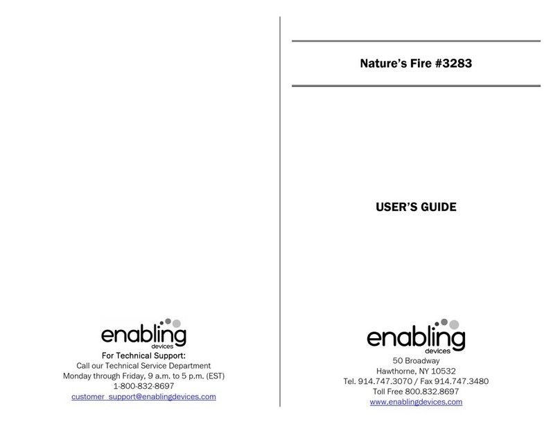 Enabling Devices Nature's Fire User manual