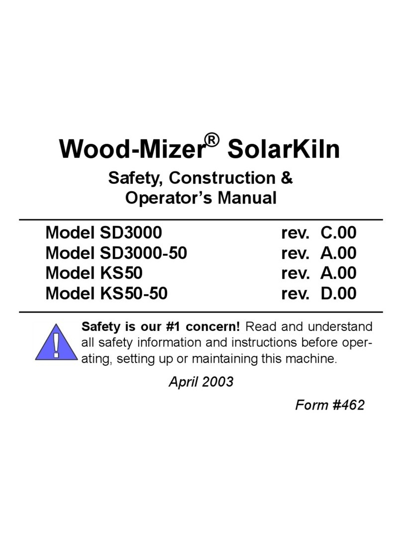 woodmizer SolarKiln SD3000 Safety, Construction & Operator's Manual