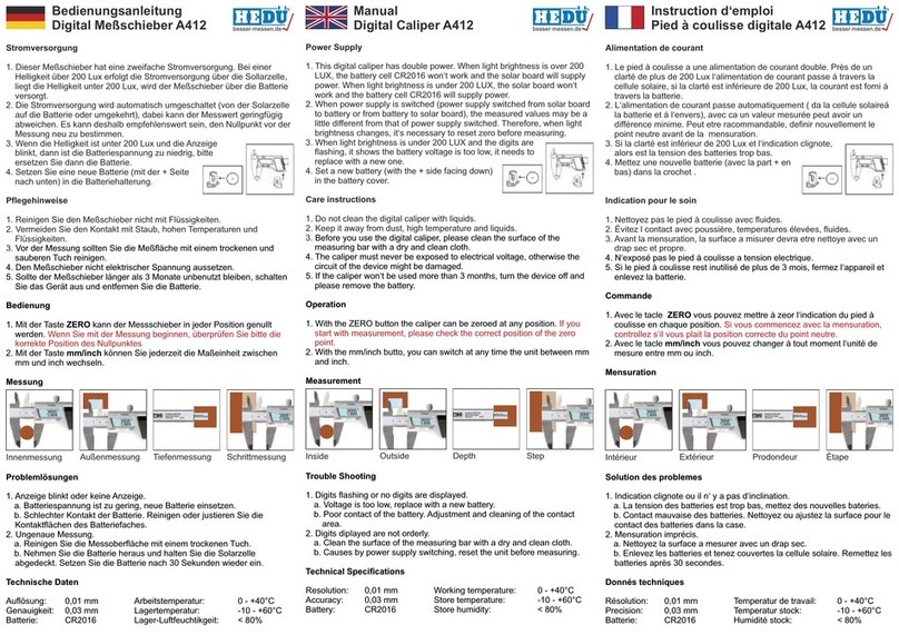 HEDÜ A412 manual