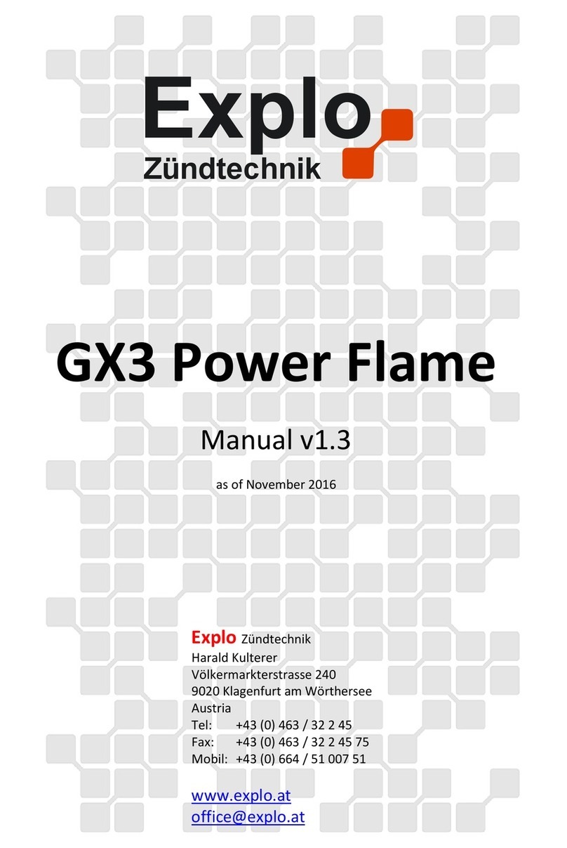 Explo GX3 Power Flame manual Explo GX3 Power Flame manual