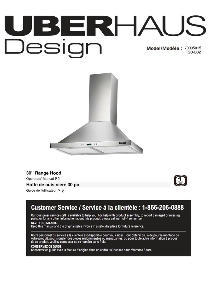 UBERHAUS DESIGN FSD-B02 Operator's manual