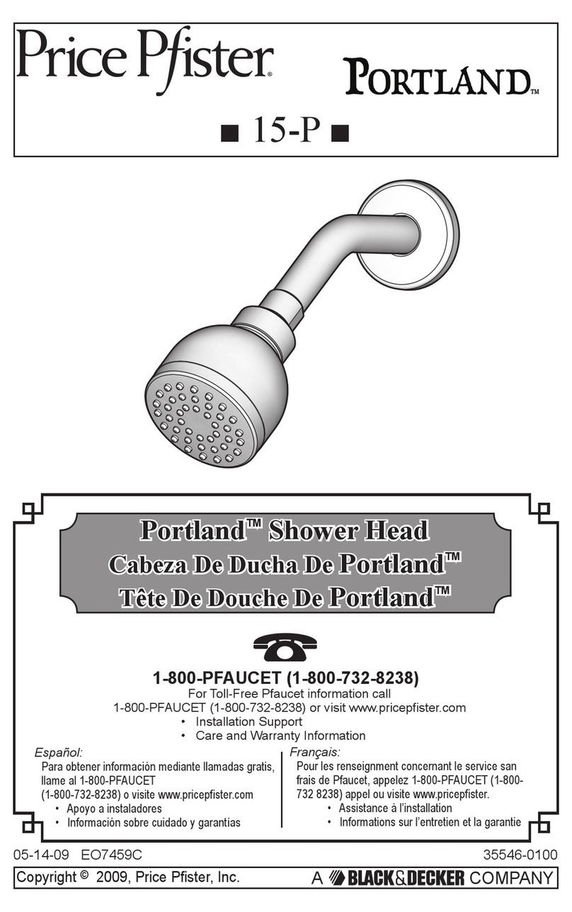 Black & Decker Price Pfister Portland 15-P instructions