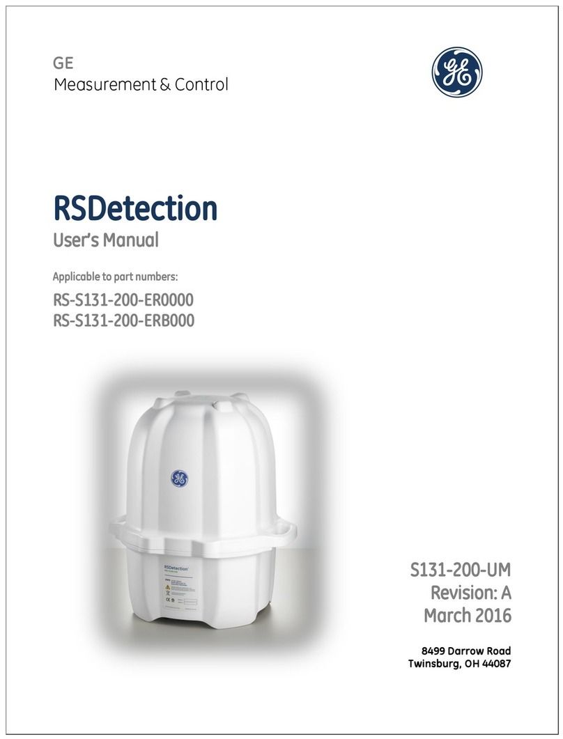 GE RSDetection RS-S131-200-ER0000 user manual