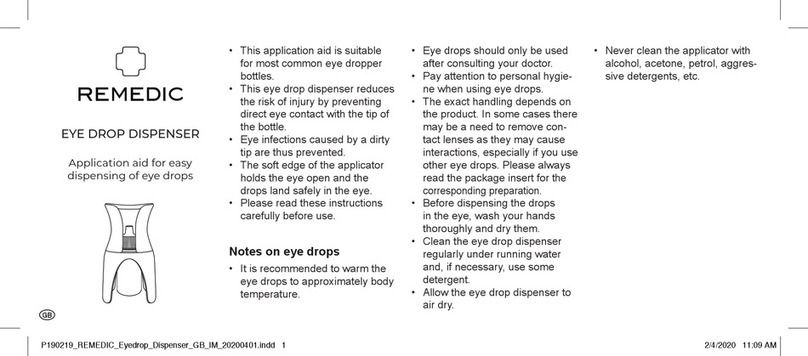 Remedic REM280003 quick start guide