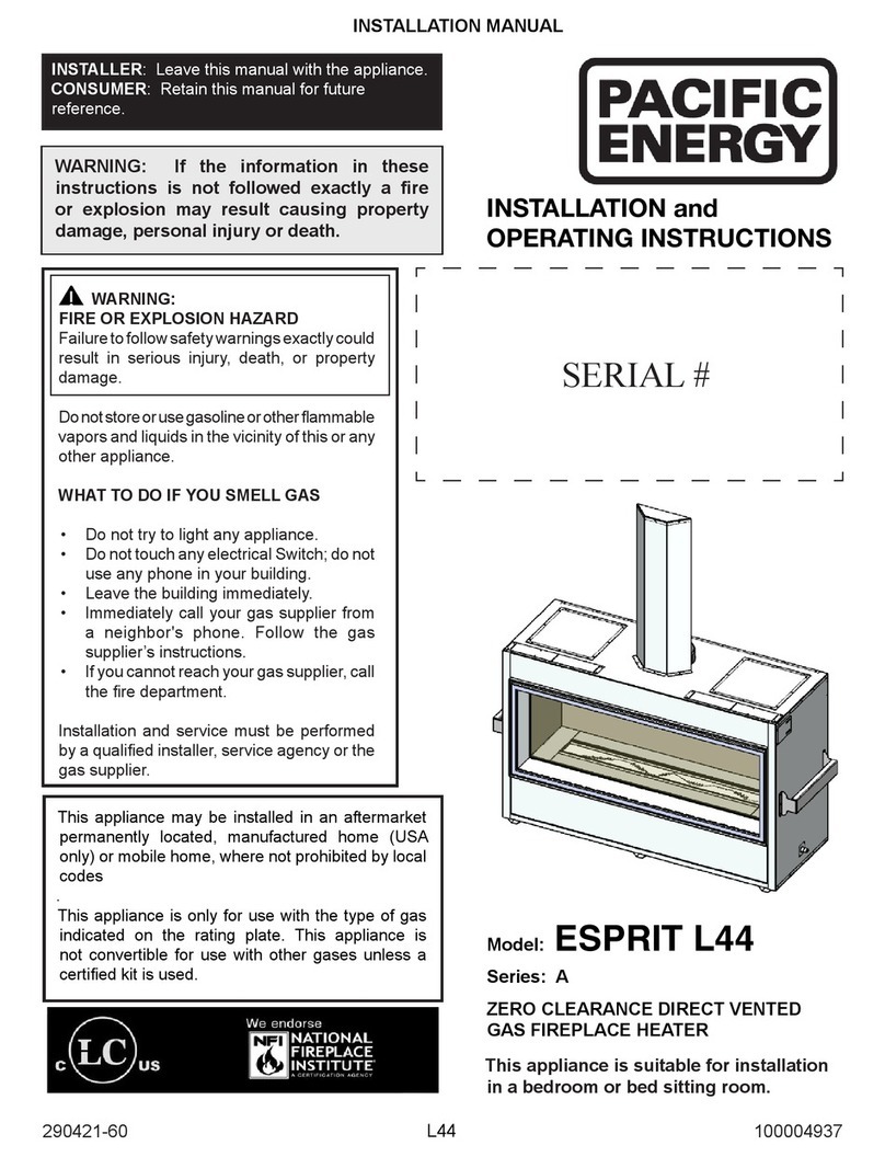 Pacific energy Series A User manual Pacific energy Series A User manual