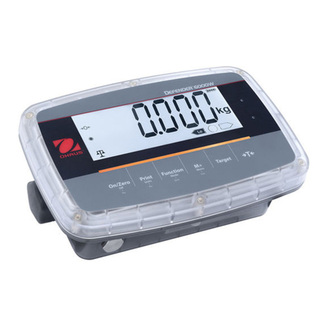 OHAUS Defender 6000 Indicators User manual