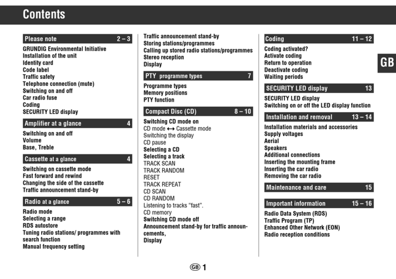 Grundig WKC 1705 RDS User manual