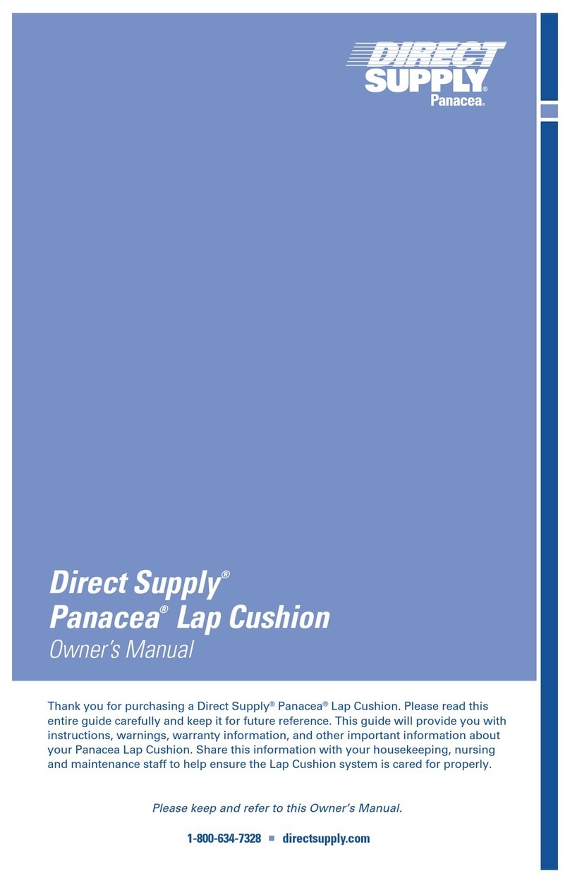 Direct Supply Panacea Lap Cushion User manual