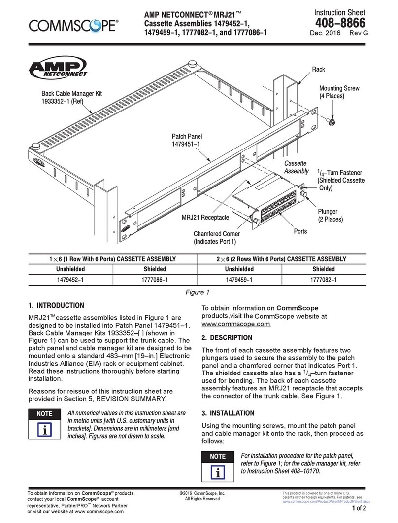 CommScope AMP NETCONNECT MRJ21 1479452-1 User manual CommScope AMP NETCONNECT MRJ21 1479452-1 User manual