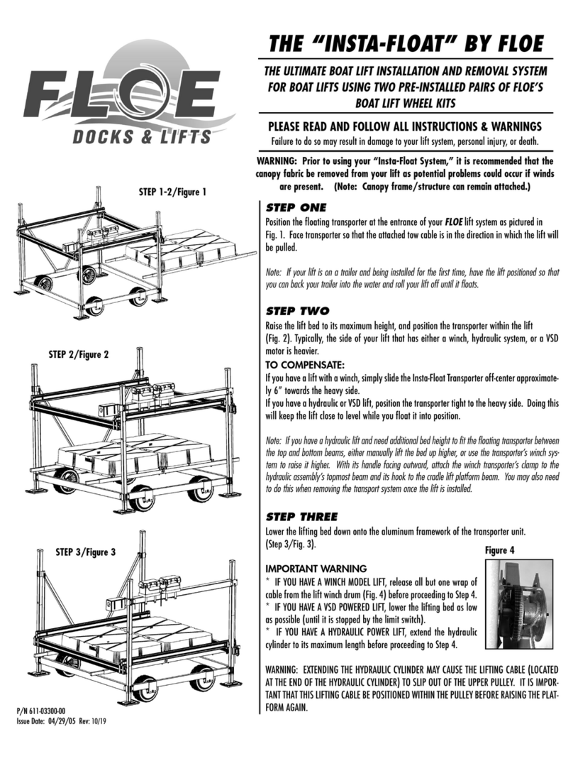 Floe INSTA-FLOAT Instructions & warnings