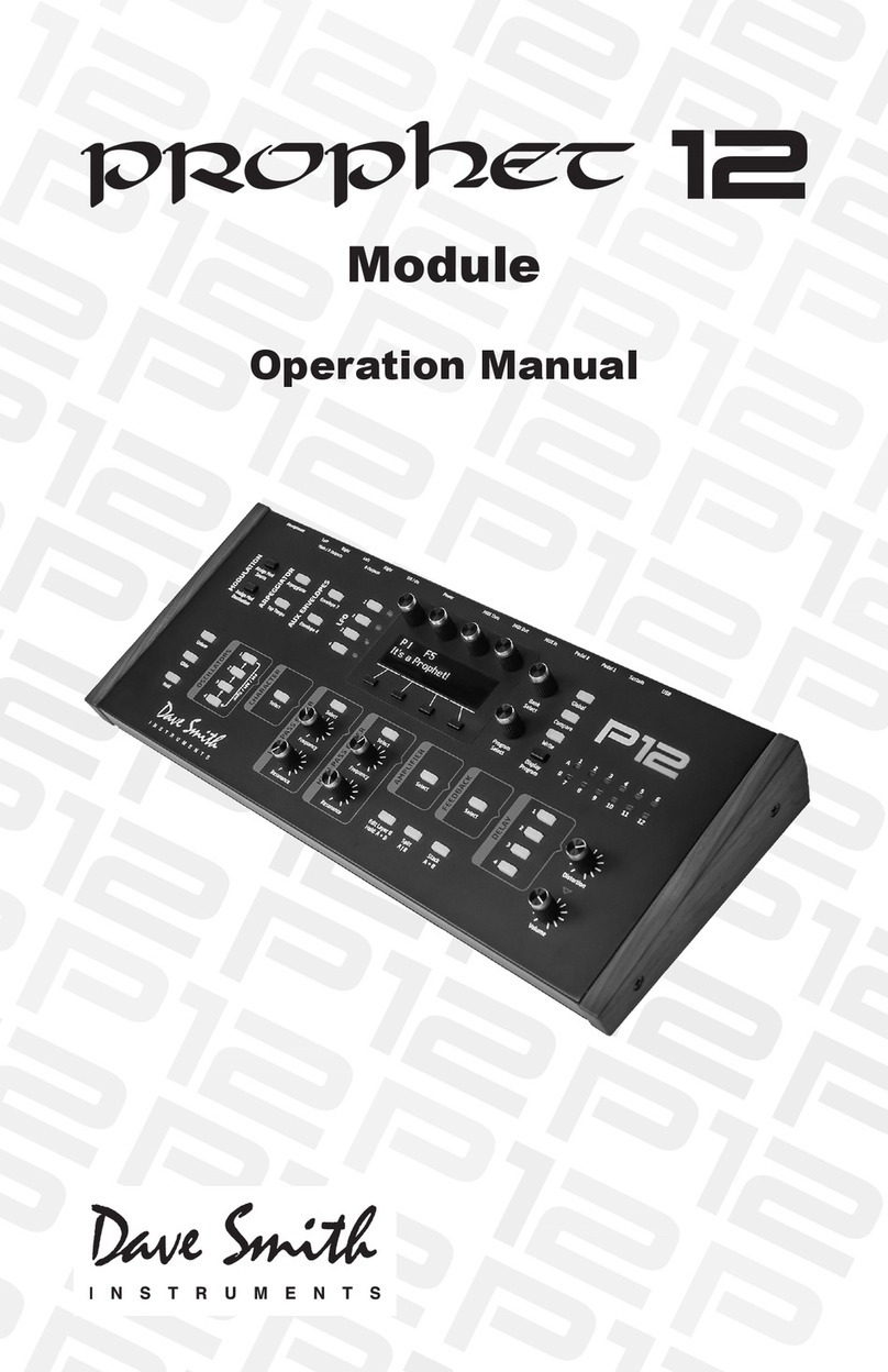 Dave Smith Instruments Prophet 12 User manual