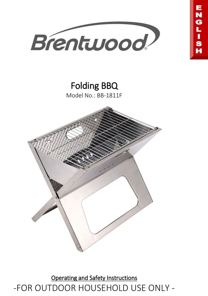 Brentwood BB-1811F Operating and safety instructions