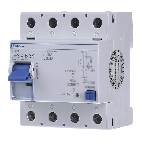 Doepke DFS 4 B SK Series User manual