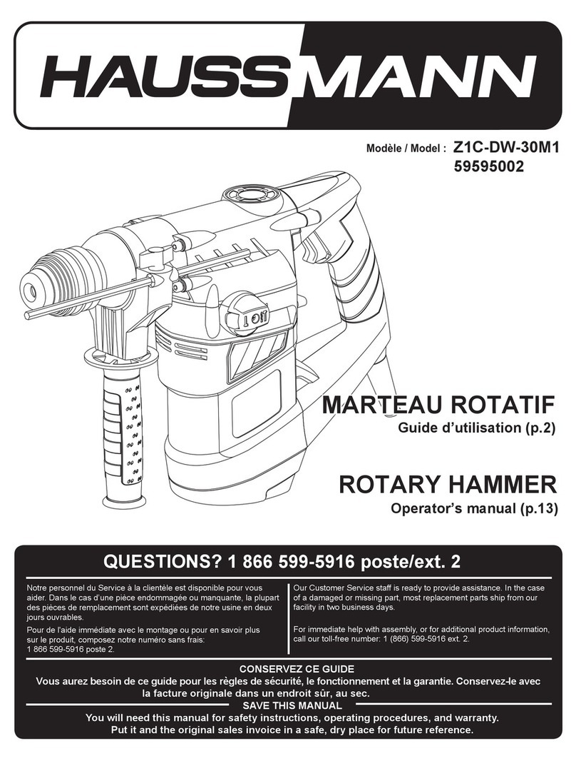 Haussmann Z1C-DW-30M1 Operator's manual