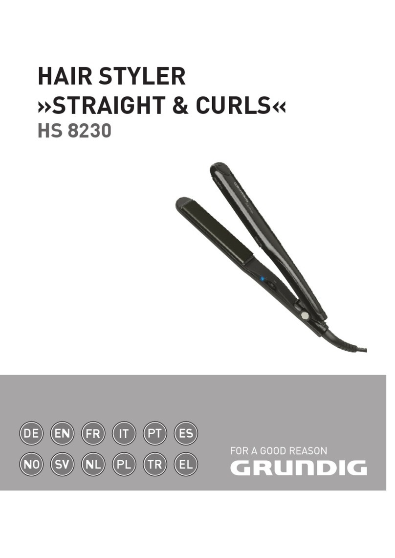 Grundig STRAIGHT & CURLS HS 8230 User manual
