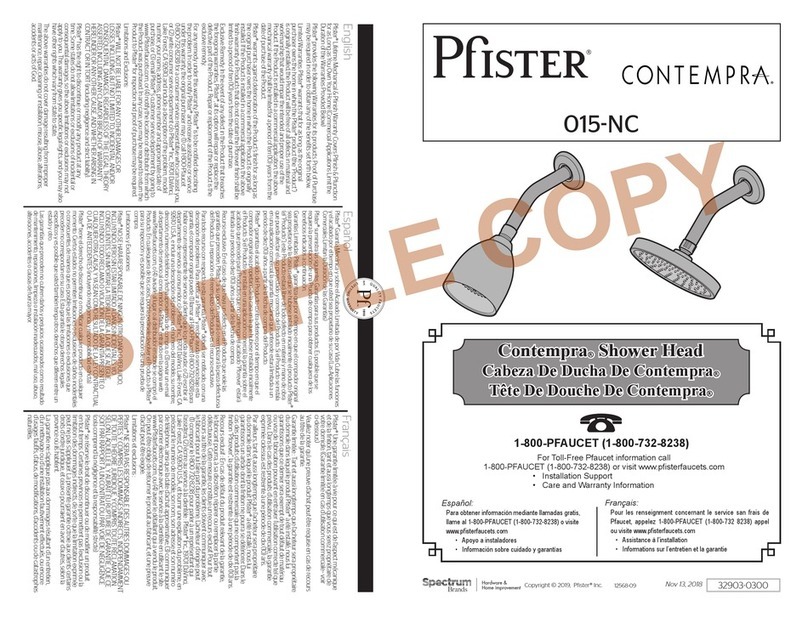 Spectrum Brands Pfister CONTEMPRA 015-NC manual Spectrum Brands Pfister CONTEMPRA 015-NC manual