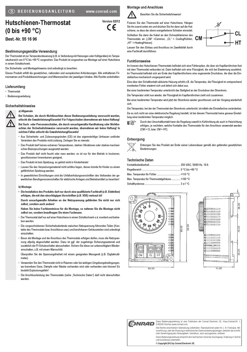 Conrad 55 16 96 User manual