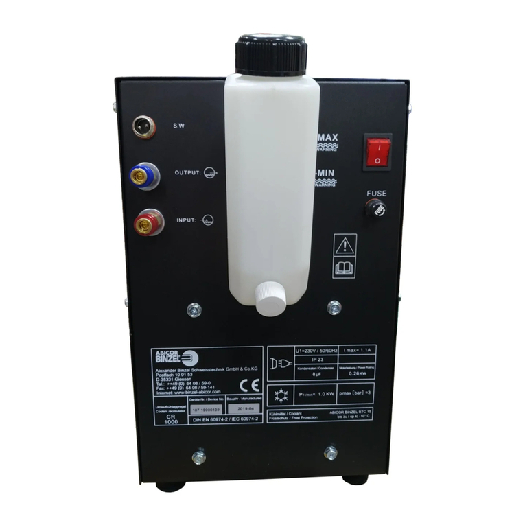 Abicor Binzel CR1000 operating instructions