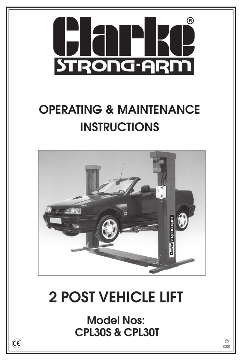 Clarke Strong-Arm CPL30S Installation and operation manual Clarke Strong-Arm CPL30S Installation and operation manual