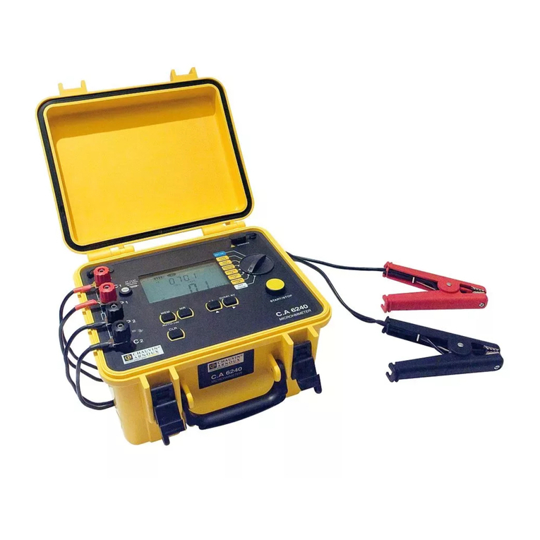 Chauvin Arnoux C.A 6240 user manual