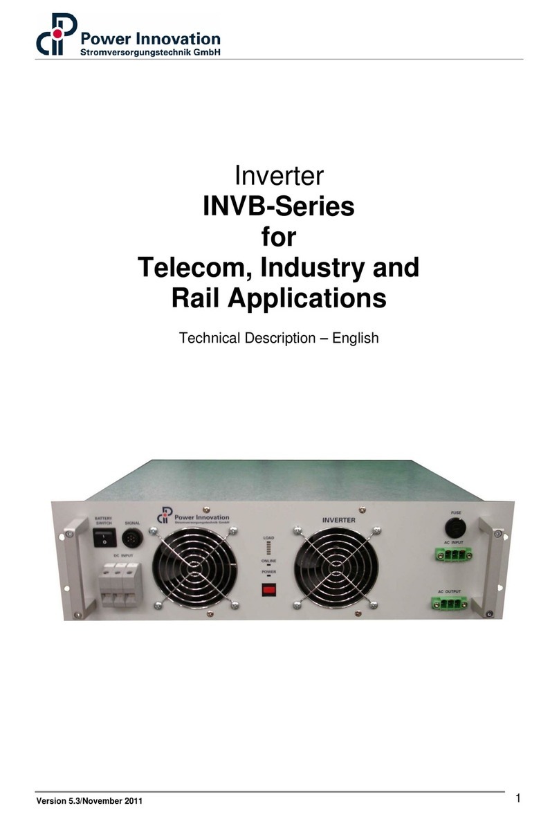 Power Innovations INVB Series Parts list manual