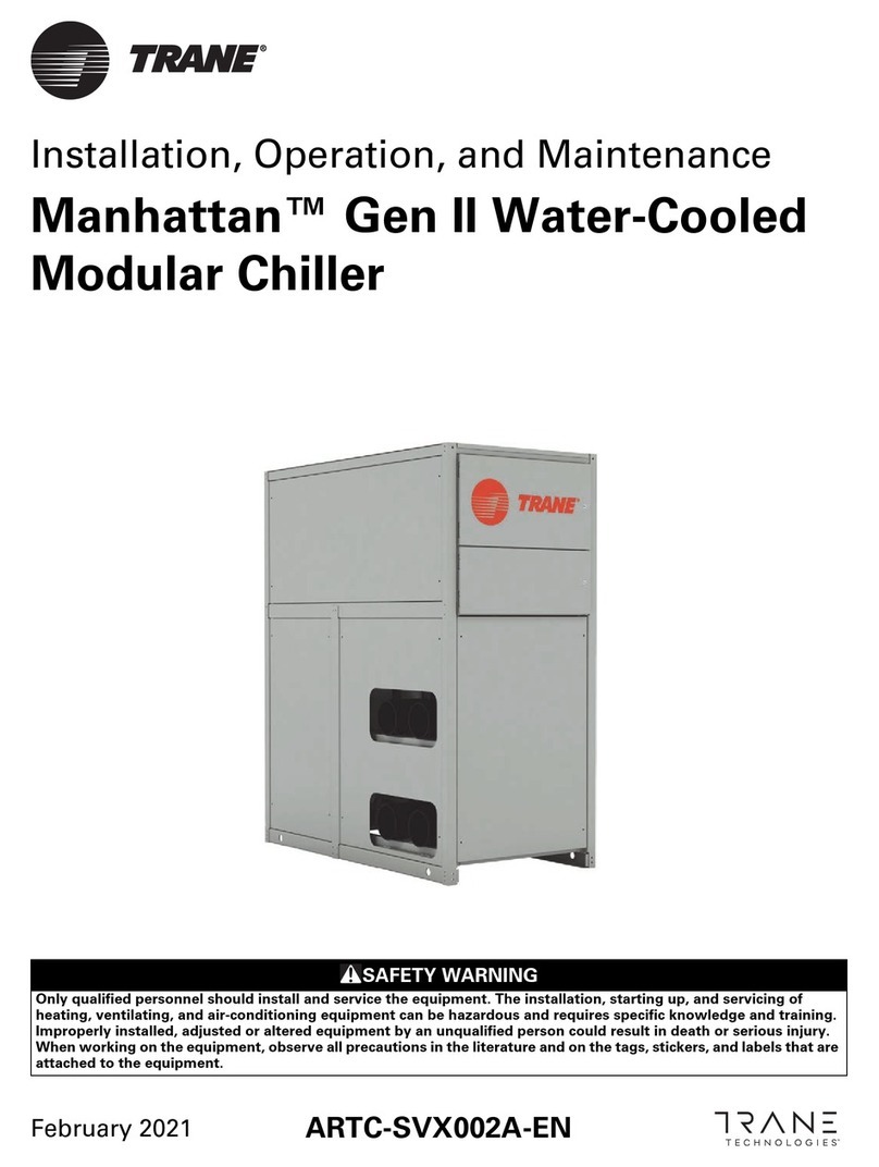 Trane Manhattan Gen II Installation and operating instructions