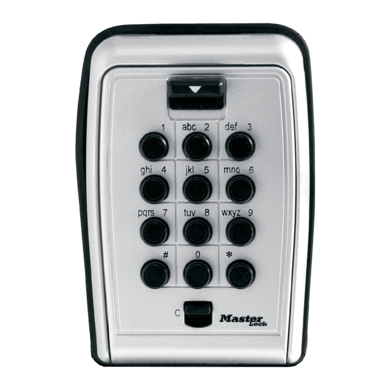 Masterlock SAFESPACE 5423D operating instructions