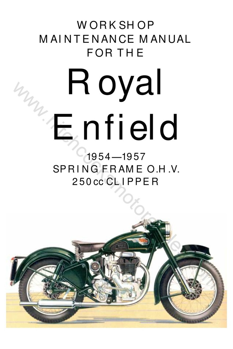 Royal Enfield SPRING FRAME O.H.V. 250cc CLIPPER 1954 User manual Royal Enfield SPRING FRAME O.H.V. 250cc CLIPPER 1954 User manual