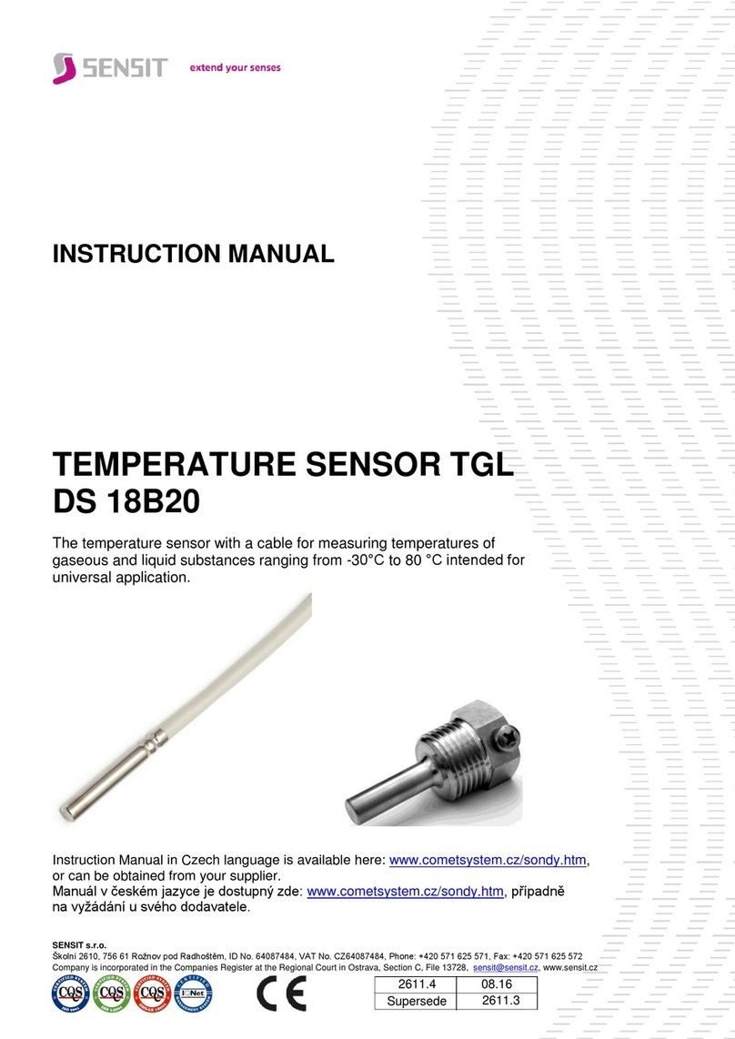 Sensit TGL instruction manual