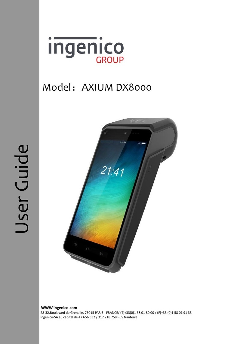 Ingenico group AXIUM DX8000 User manual