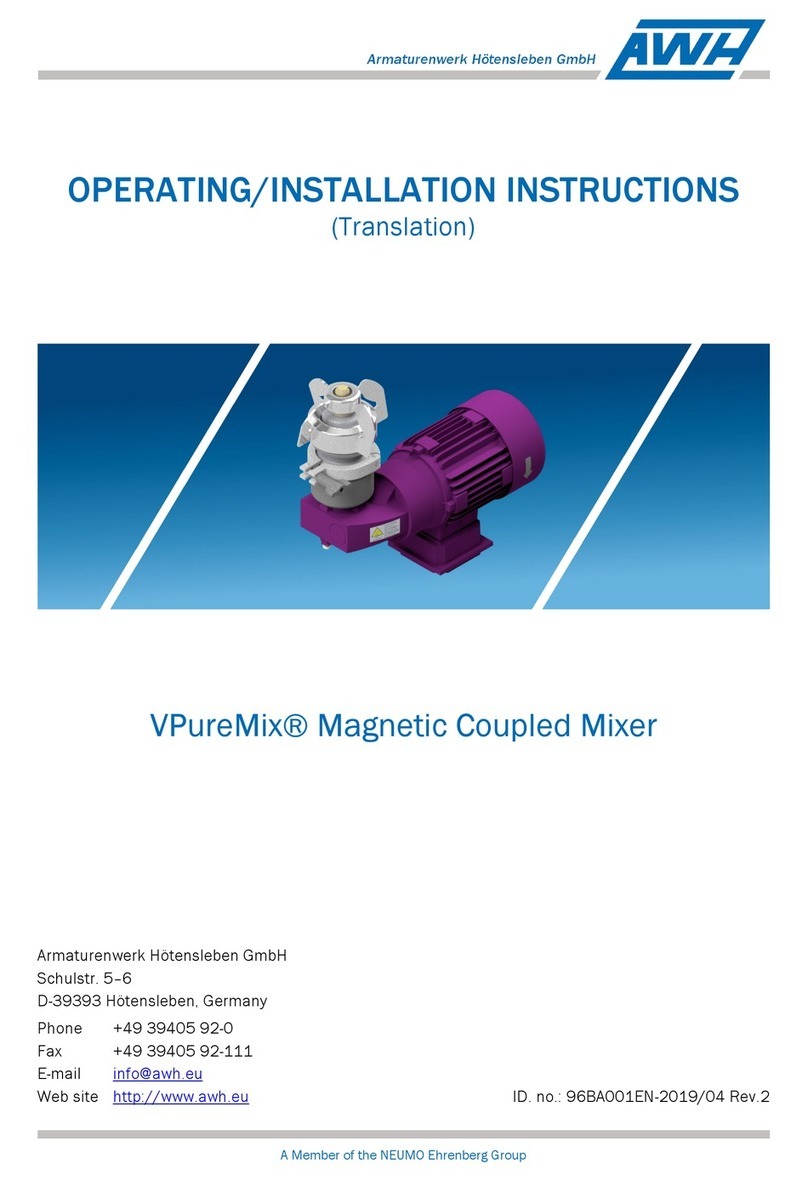 AWH VPureMix LS30 Operating & installation instructions
