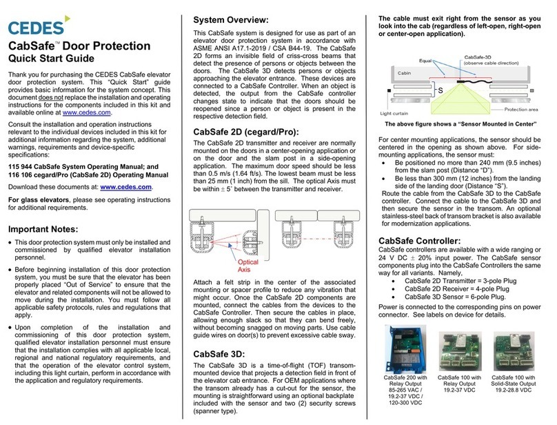 Cedes cegard/Pro CabSafe 2D quick start guide
