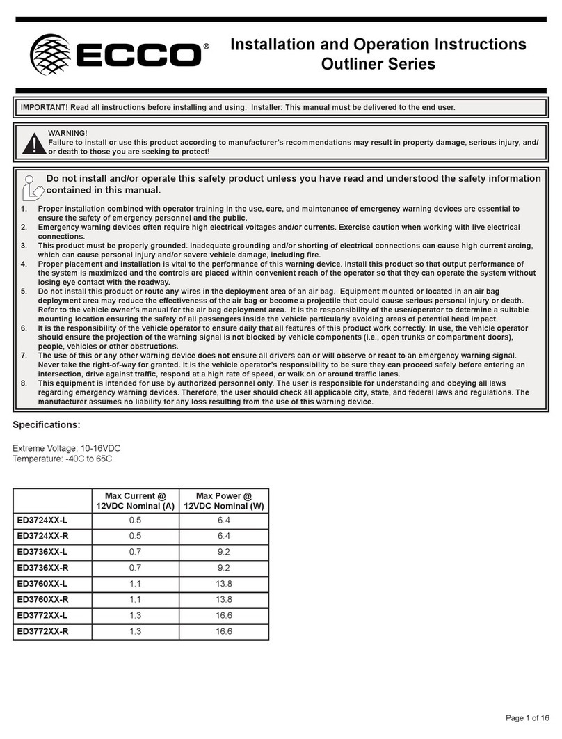 Ecco Outliner Series Owner's manual Ecco Outliner Series Owner's manual