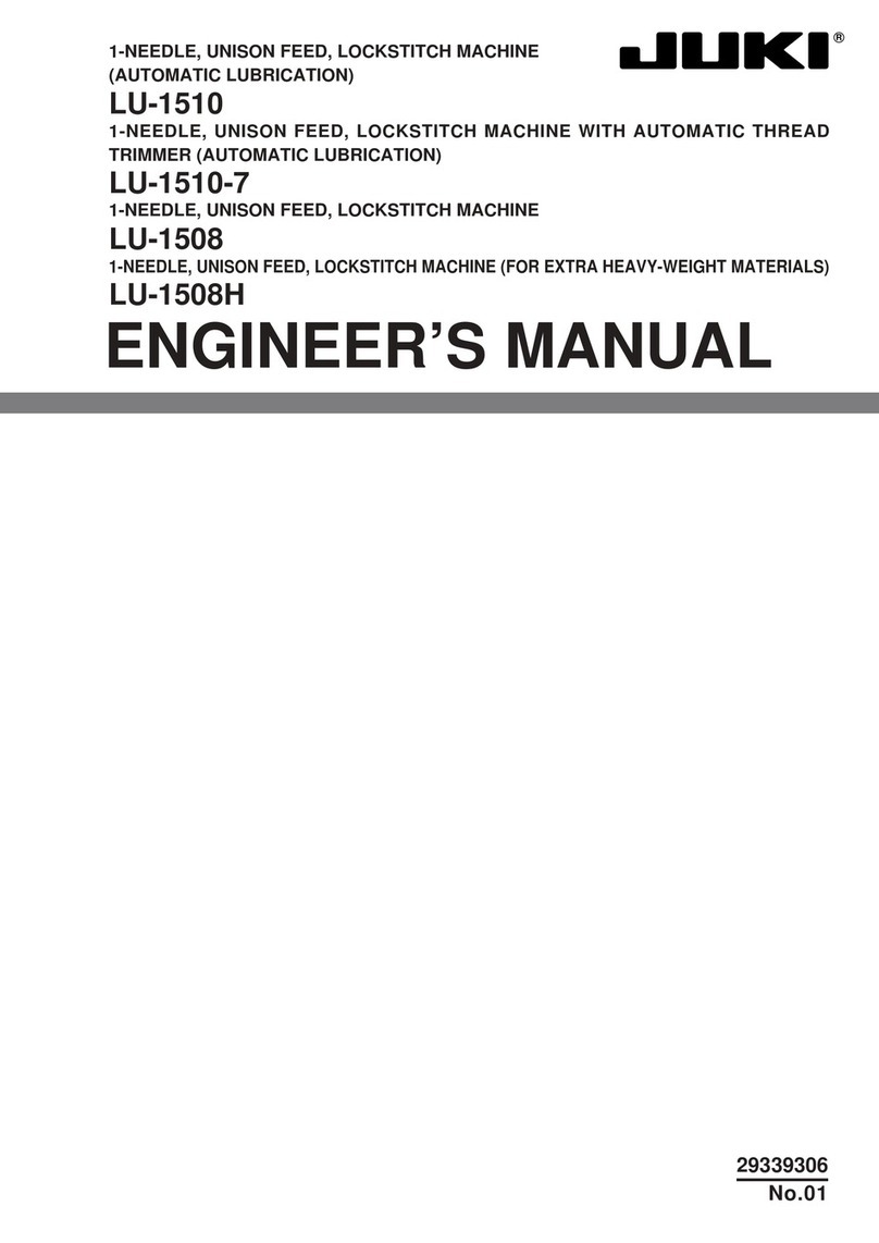 JUKI LU-1510 Quick start guide