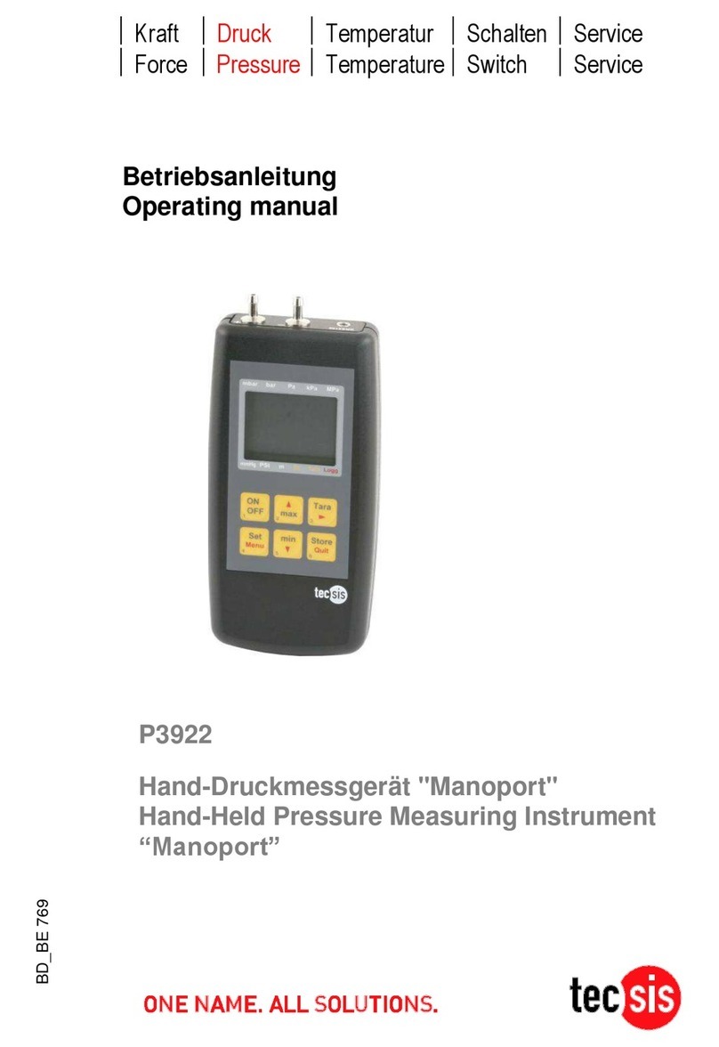 Tecsis P3922 User manual