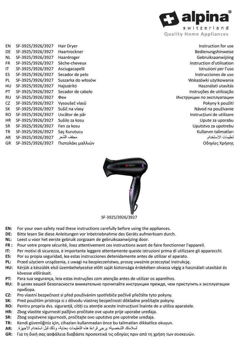 Alpina SF-3925 Instructions for use