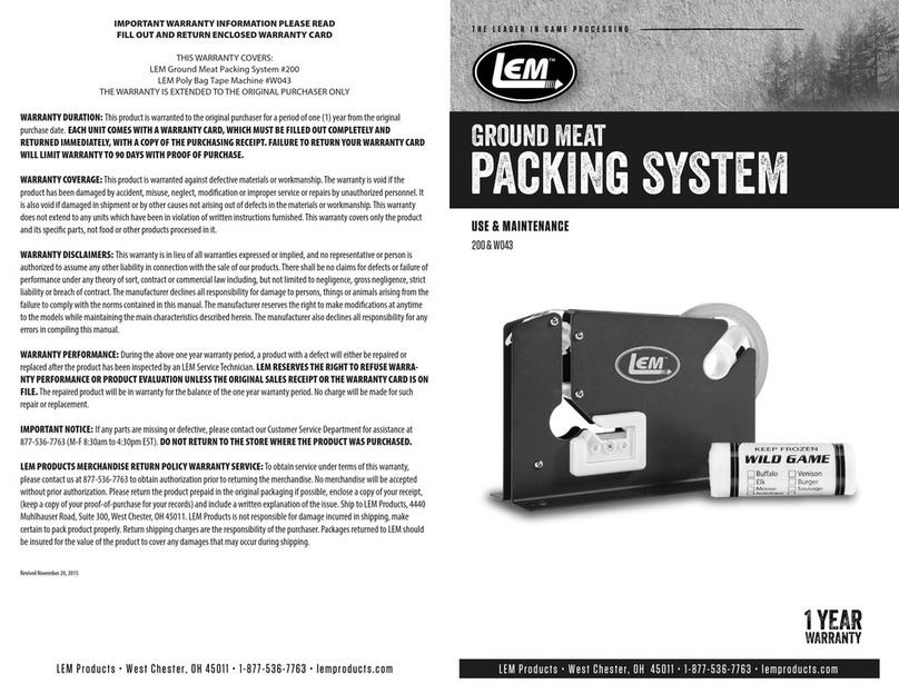 LEM 200 Use & maintenance