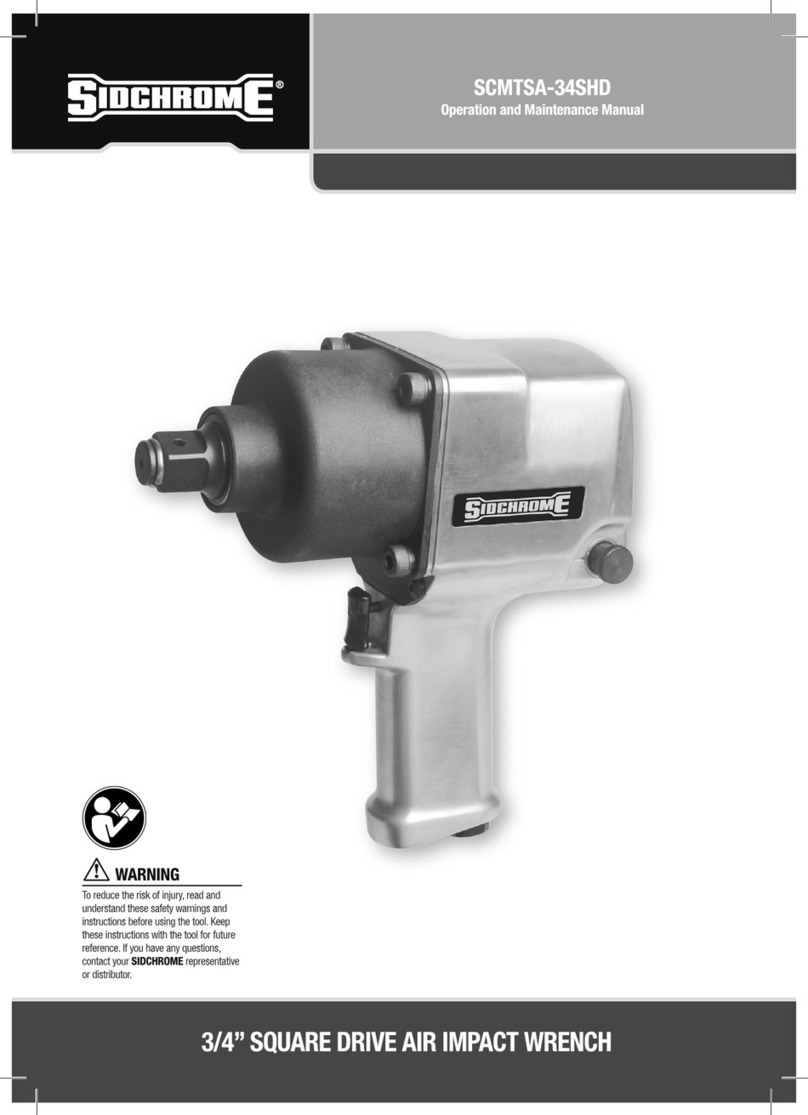 Sidchrome SCMTSA-34SHD Operation and maintenance manual