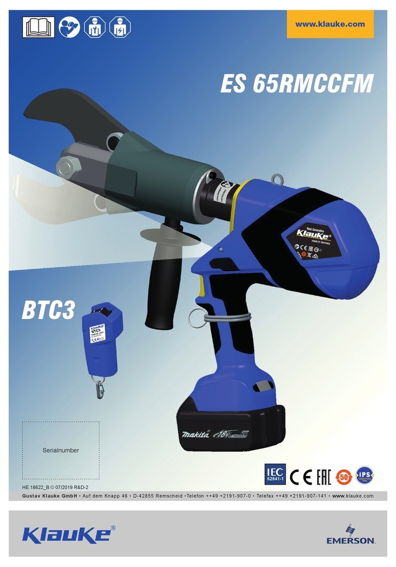 Klauke EMERSON ES 65RMCCFM manual Klauke EMERSON ES 65RMCCFM manual