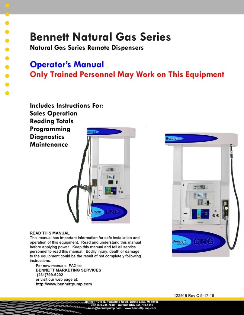 Bennett Natural Gas Series User manual