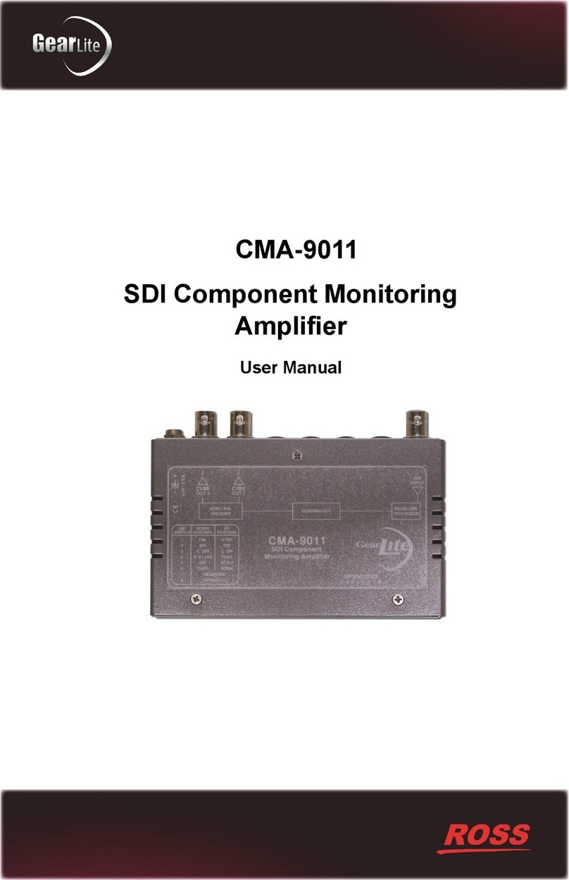 Ross GearLite CMA-9011 user manual