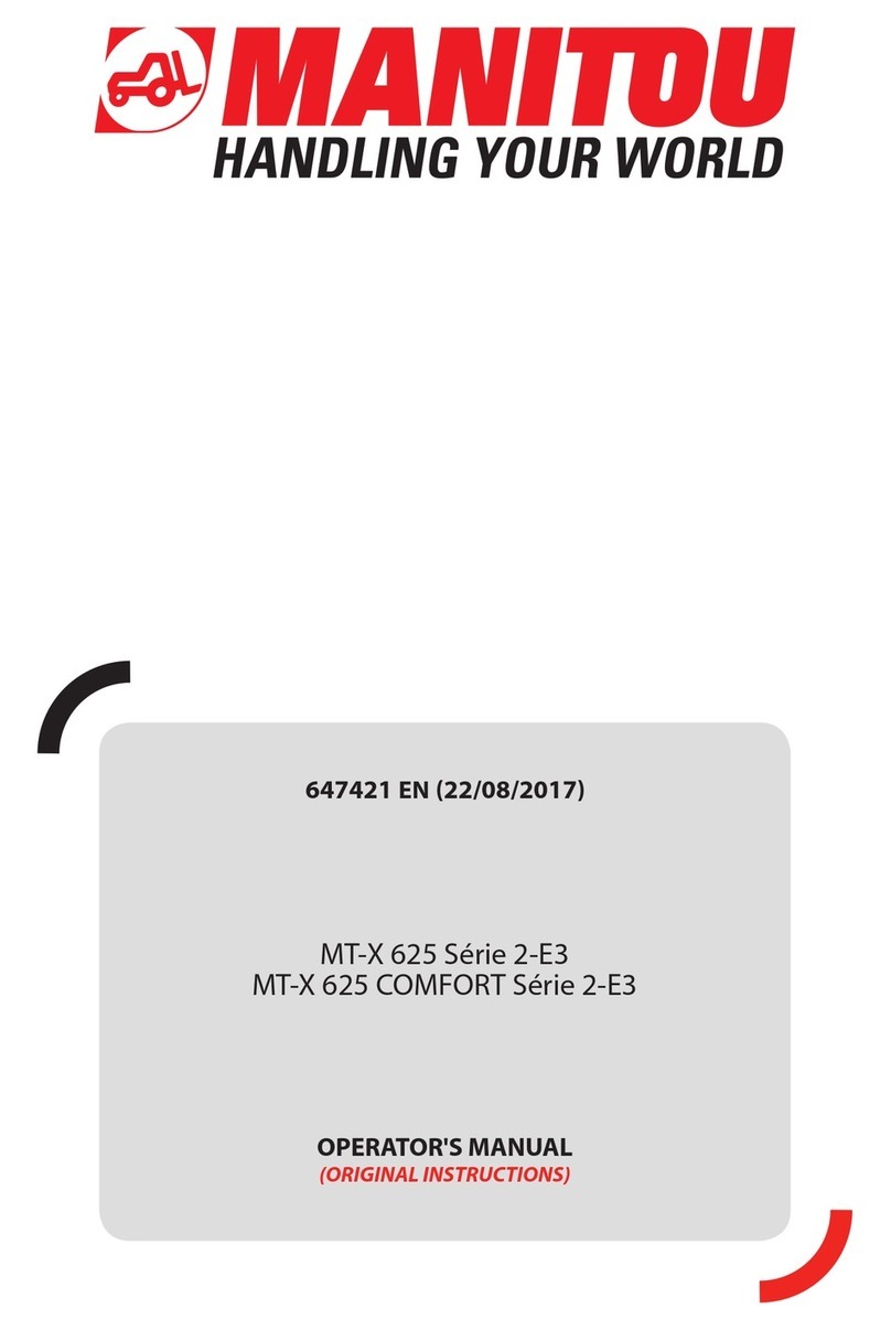 Manitou MT-X 625 2-E3 Series Operator's manual