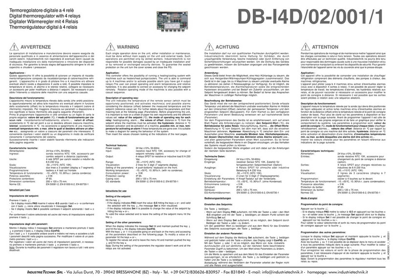 industrie technik DB-I4D instructions