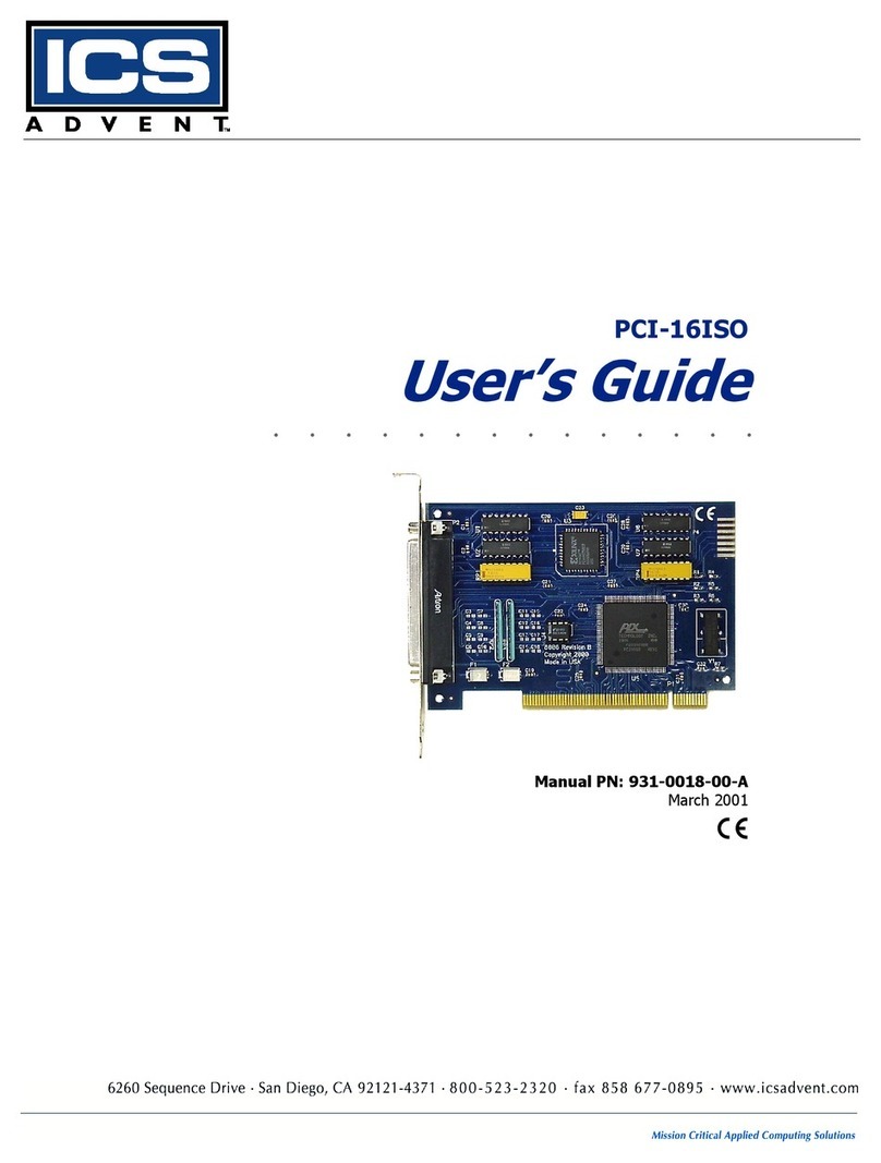 ICS PCI-16ISO User manual