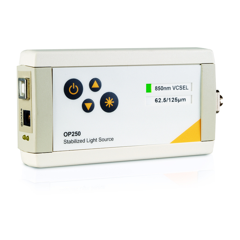 OptoTest OP250 Manual