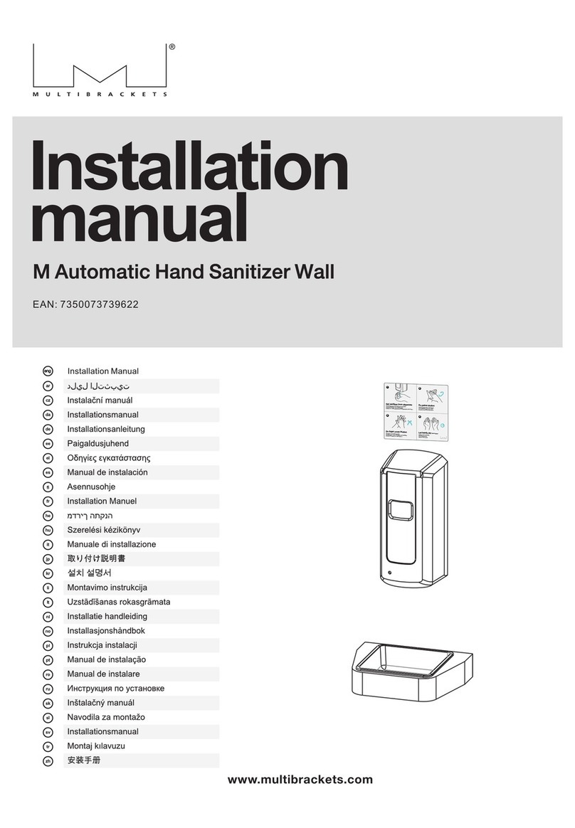 Multibrackets M Wall installation manual
