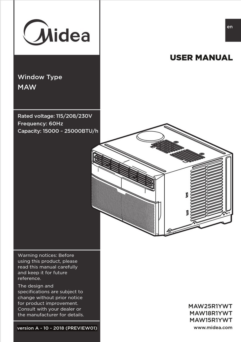 Midea MAW25R1YWT User manual