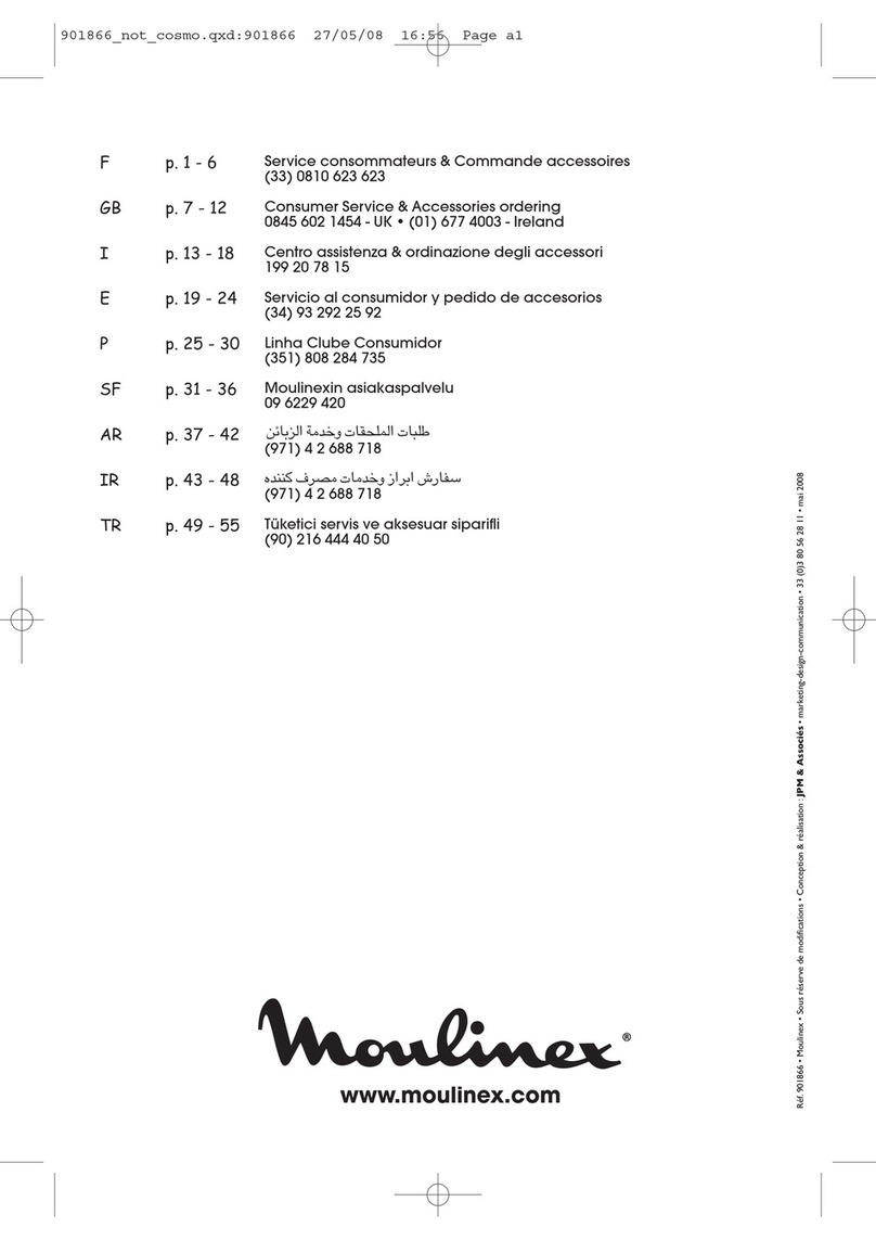Moulinex cosmo MO6527 manual